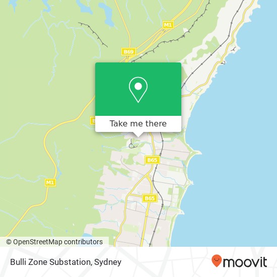 Bulli Zone Substation map