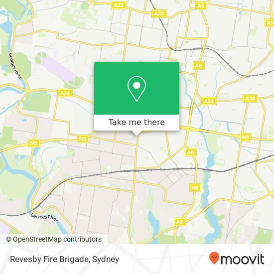 Revesby Fire Brigade map