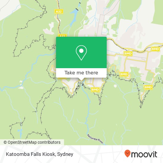 Katoomba Falls Kiosk map