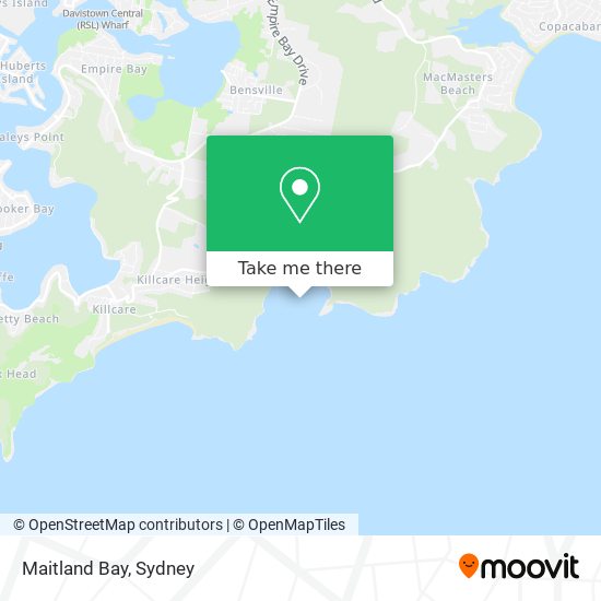 Mapa Maitland Bay