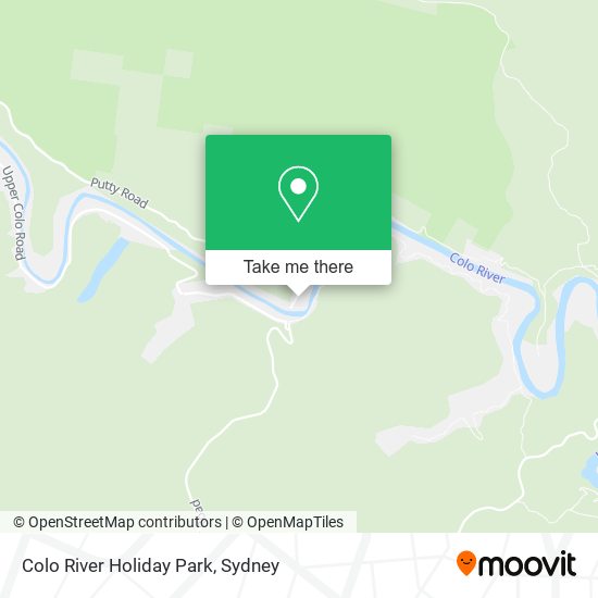 Colo River Holiday Park map