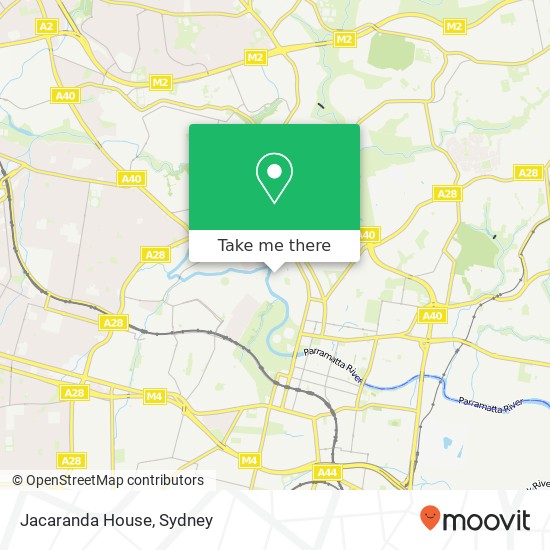 Jacaranda House map