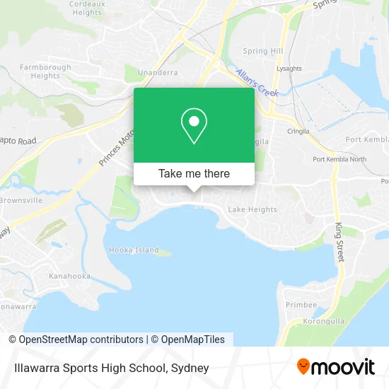 Illawarra Sports High School map