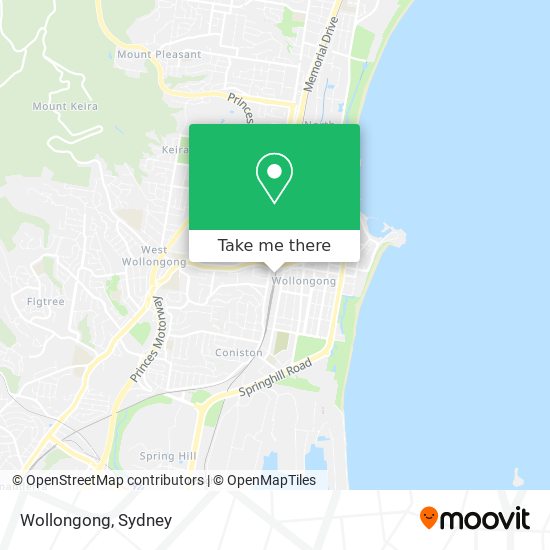 Wollongong map