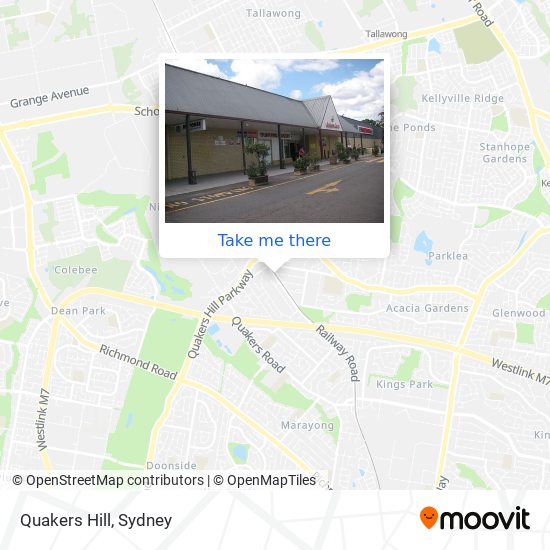 Quakers Hill map