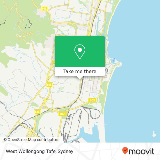 West Wollongong Tafe map