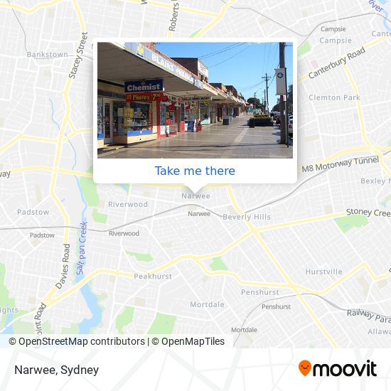 Narwee map