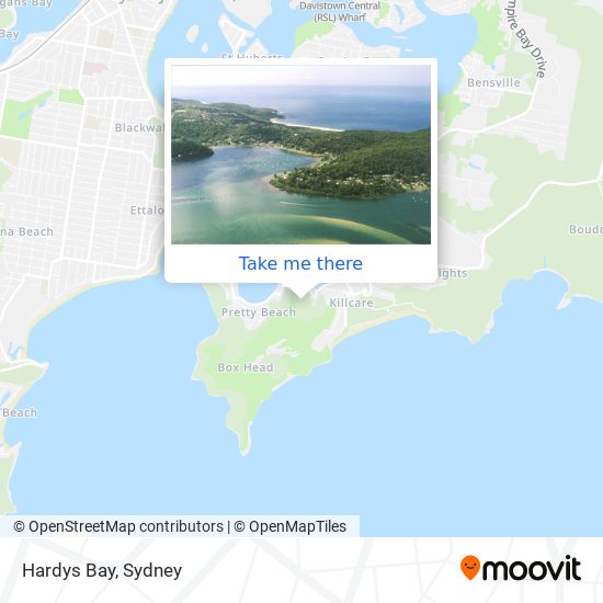 Hardys Bay map