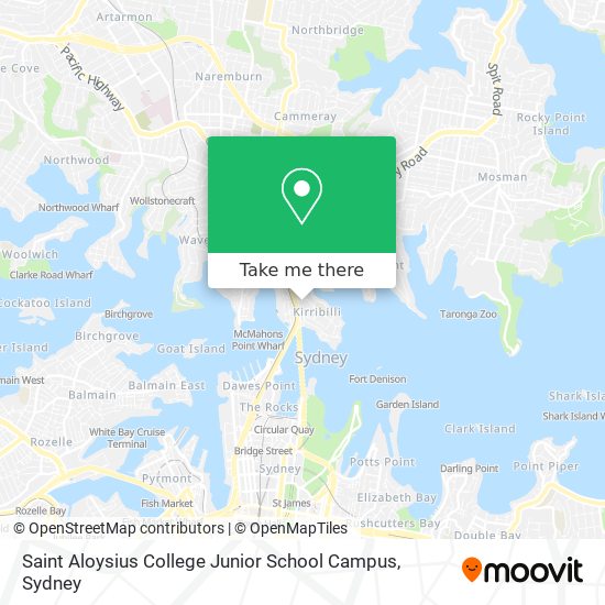 Saint Aloysius College Junior School Campus map