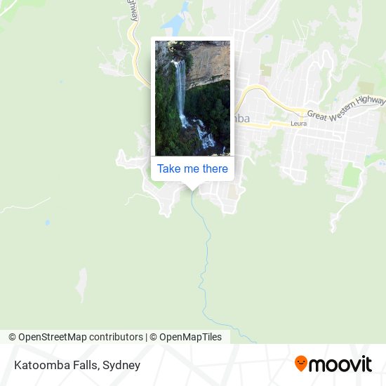 Mapa Katoomba Falls