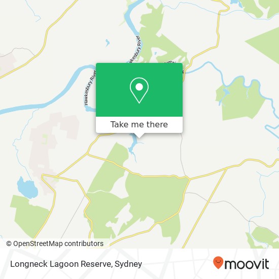 Mapa Longneck Lagoon Reserve