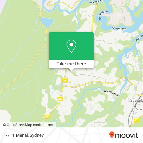 7/11 Menai map