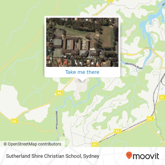 Sutherland Shire Christian School map