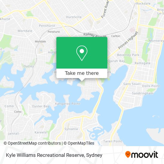 Kyle Williams Recreational Reserve map