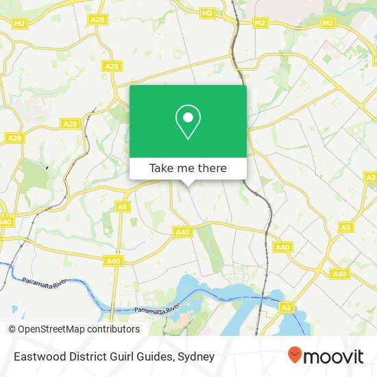 Eastwood District Guirl Guides map