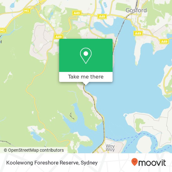 Mapa Koolewong Foreshore Reserve