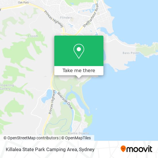 Mapa Killalea State Park Camping Area