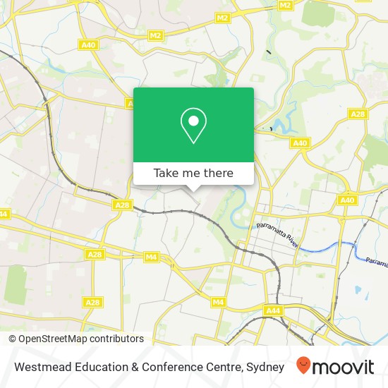 Mapa Westmead Education & Conference Centre
