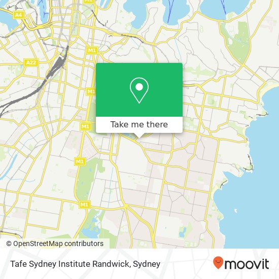 Tafe Sydney Institute Randwick map