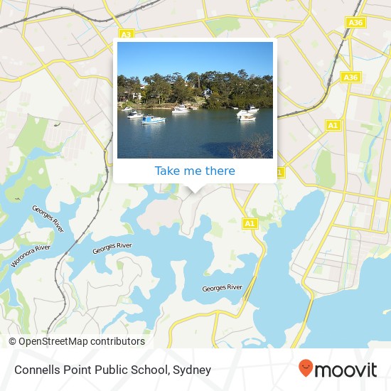 Mapa Connells Point Public School