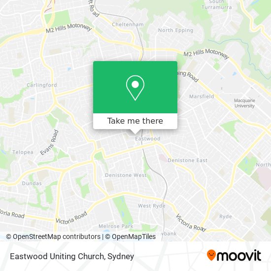 Mapa Eastwood Uniting Church