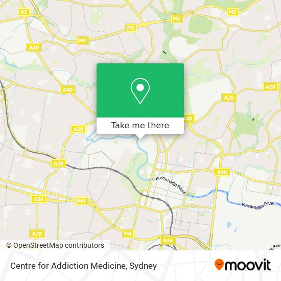 Centre for Addiction Medicine map