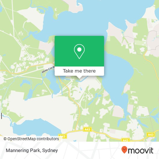 Mannering Park map