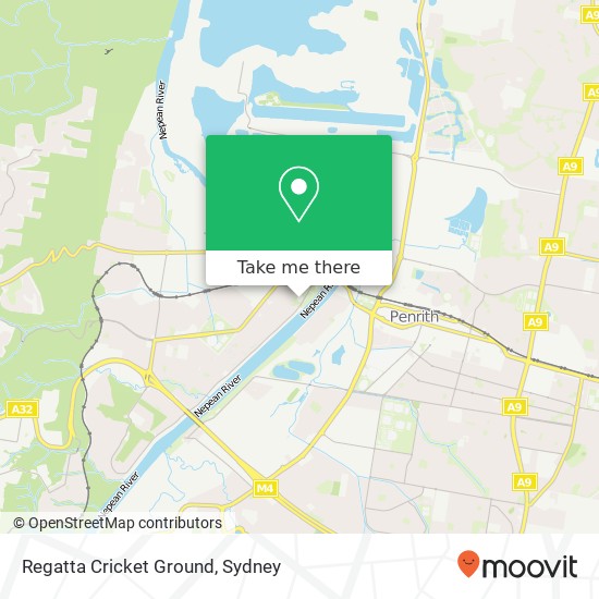 Mapa Regatta Cricket Ground