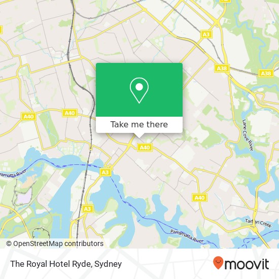 Mapa The Royal Hotel Ryde