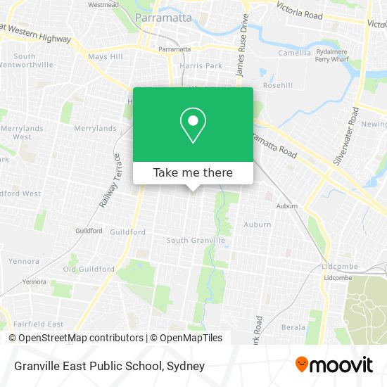 Mapa Granville East Public School