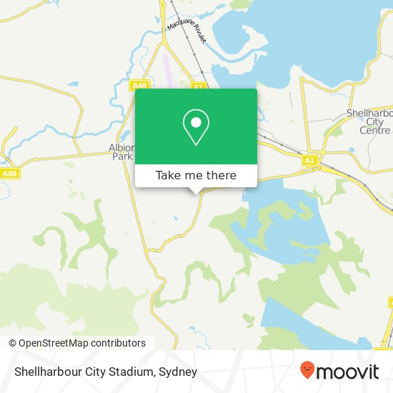 Shellharbour City Stadium map