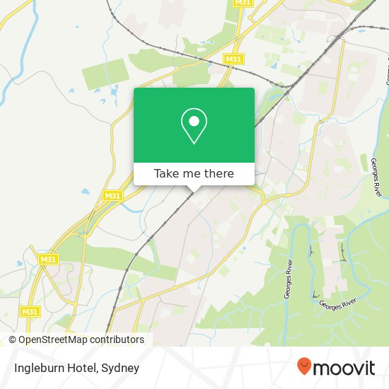 Mapa Ingleburn Hotel