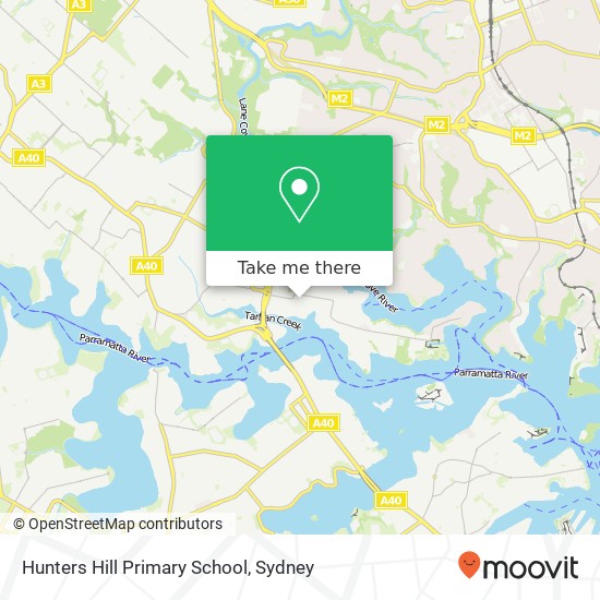 Hunters Hill Primary School map