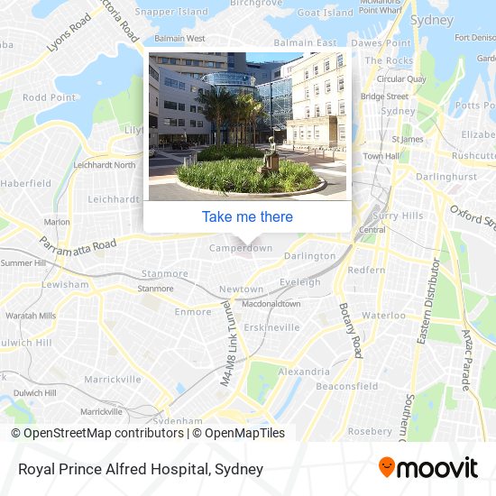 Royal Prince Alfred Hospital map