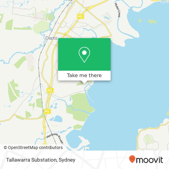 Tallawarra Substation map