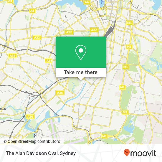 Mapa The Alan Davidson Oval