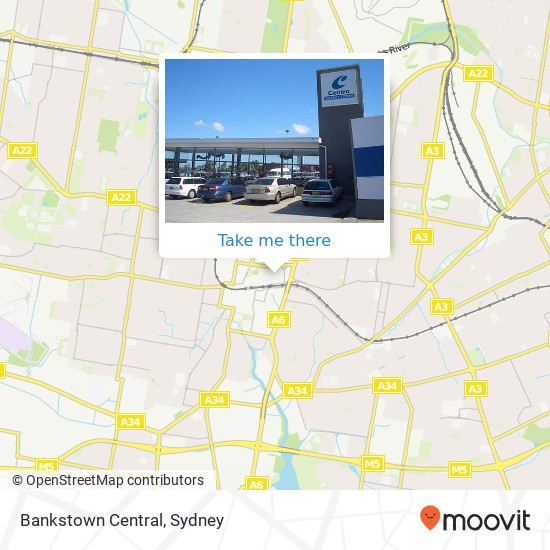 Bankstown Central map