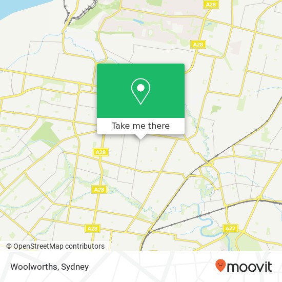 Mapa Woolworths