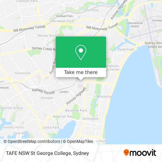 TAFE NSW St George College map