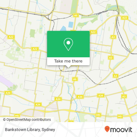 Bankstown Library map