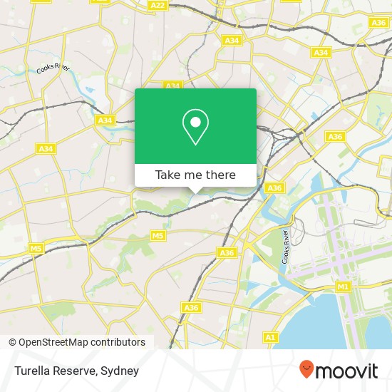 Turella Reserve map
