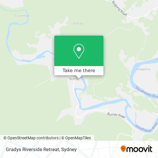 Gradys Riverside Retreat map