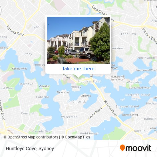 Huntleys Cove map
