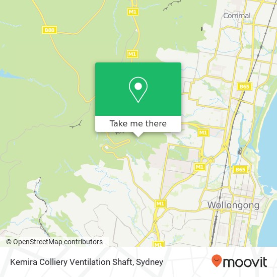 Mapa Kemira Colliery Ventilation Shaft