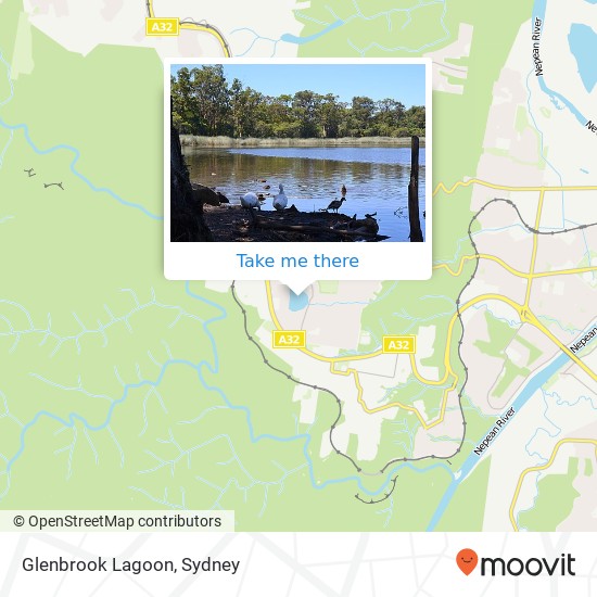 Glenbrook Lagoon map