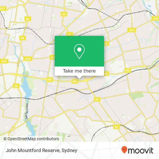 John Mountford Reserve map