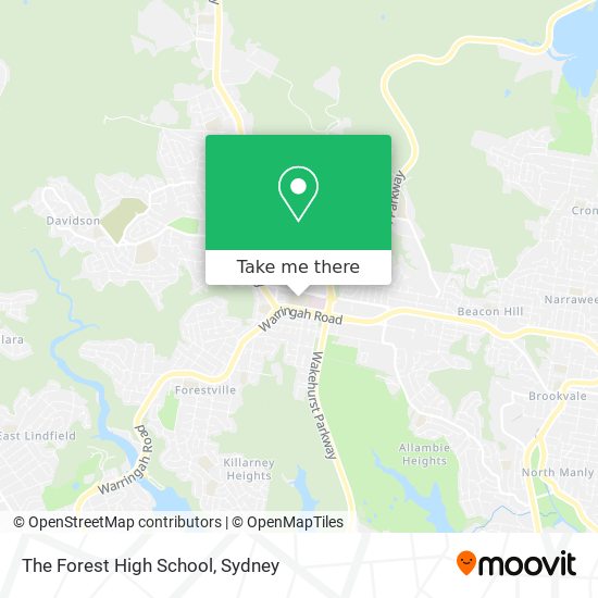 Mapa The Forest High School