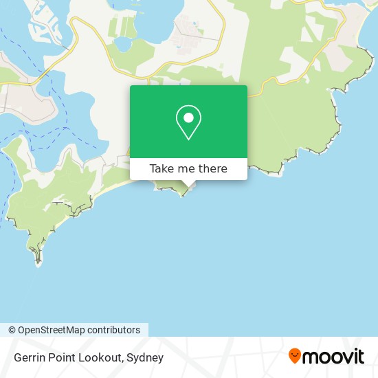 Mapa Gerrin Point Lookout