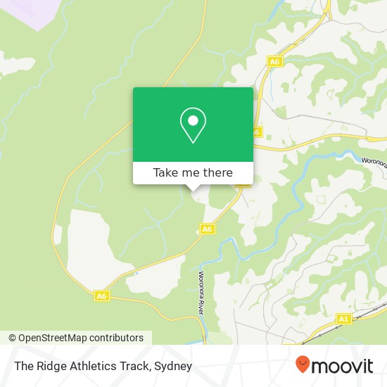 Mapa The Ridge Athletics Track