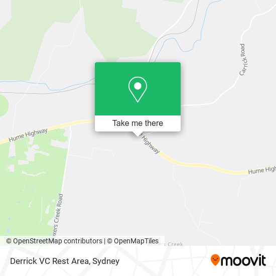 Derrick VC Rest Area map